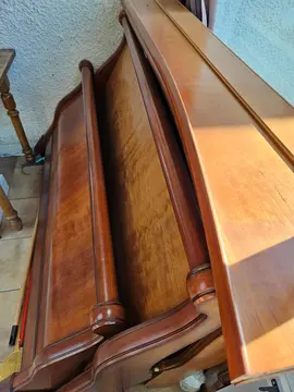 lit en bois merisier