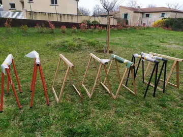 3 paires de treteaux