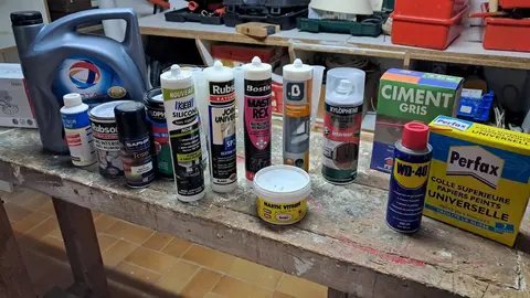 divers bricolage (mastic, colle...)