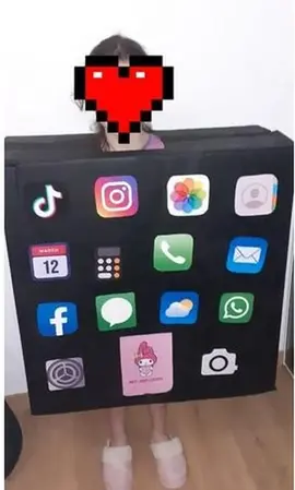 Deguisement telephone pour carnaval