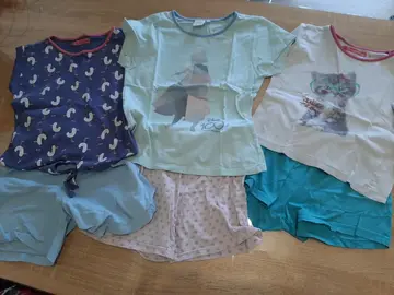 lot de pyjama short enfant