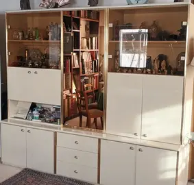 grand buffet de salon couleur ivoire