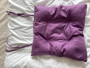 coussin galette violet