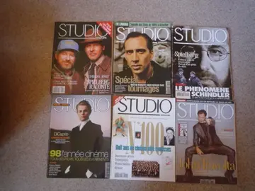 Lot de 6 magazines Studio (cinéma) années 1998-99