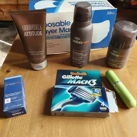 Ensemble de produits soin hygiène pour homme