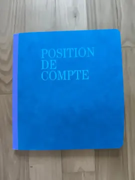 cahier de position de compte
