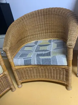 2 fauteuils en rotin