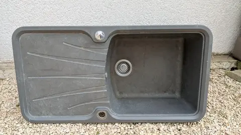 Évier 1 bac en résine