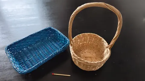 Lot de 2 petites corbeille pour déco