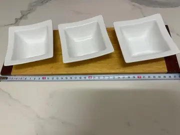 Plateau apéro bois et porcelaine