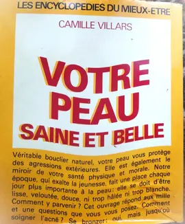 Livre "votre peau saine et belle"