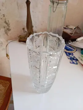 vase en verre massif