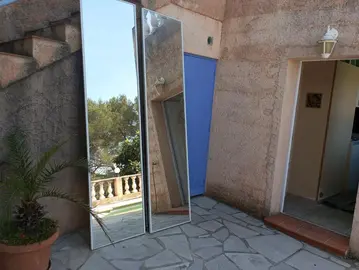 2 portes de placard miroir