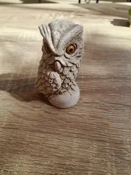 petite chouette decarative en pierre