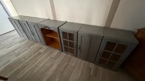 Lot meubles hauts cuisine