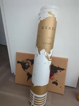 Tableau Pins Monde / Affiche à gratter