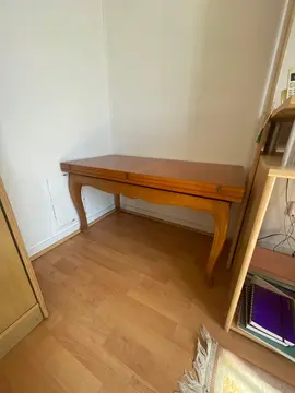 table en bois basse et haute transformable