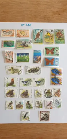 Lot A58 Timbres thème flore divers pays