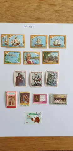Lot A67 Timbres Nicaragua