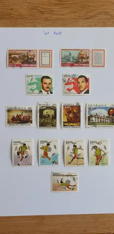 Lot A68 Timbres Nicaragua