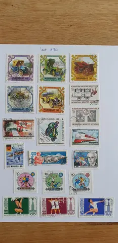 Lot A70 Timbres Mongolie