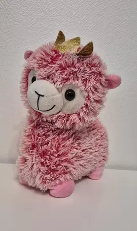 Peluche lama rose