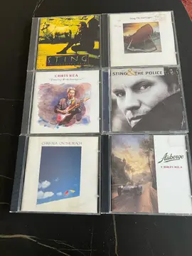 lot de 6 CDs : 3 de Chris Rea , 3 de Sting