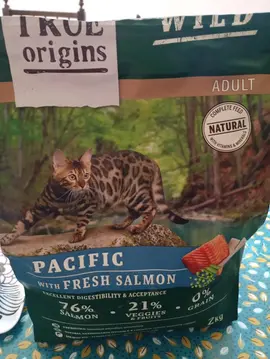 sac 2kg de croquettes chat adulte marque true origins