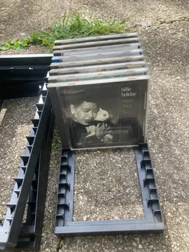 bac disquaire de rangement de CD et DVD