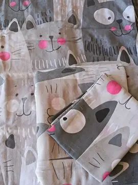 housse de couette 200x200 et 2 taies