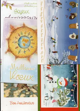 donne 5 cartes de souhaits