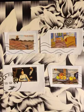 Timbres oblitérés 150 ans impressionnisme musée d'Orsay 🎨