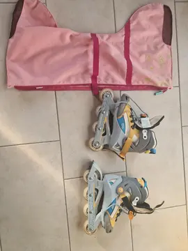 Paire de roller taille 34/36 avec sac de transport