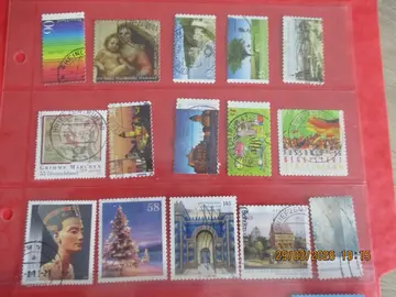 15 timbres oblitérés Allemagne récents