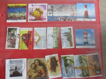 15 timbres oblitérés Allemagne récents