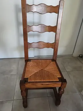 Chaises de salle à manger chêne et paille
