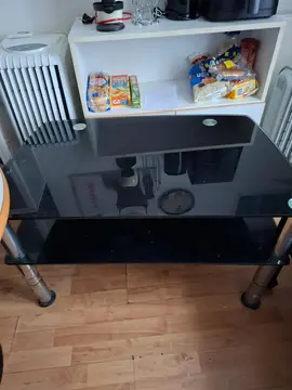 table basse verre fumé