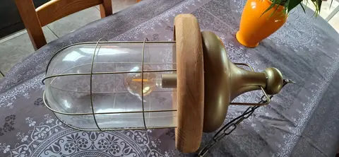 Lustre + Lampe style Marin/Industriel