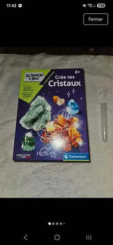 création de cristaux