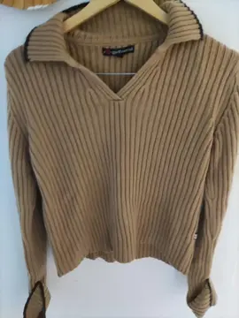 pull en laine torsadé femme taille M.