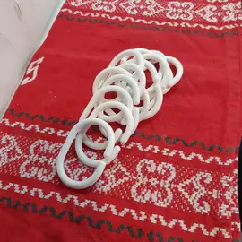 Lot de 12 anneaux pour rideau de douche