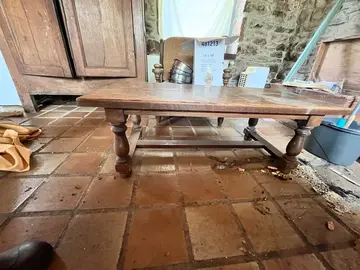 table basse en bois massif