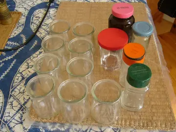 Pots de yaourt (plus que sur la photo)