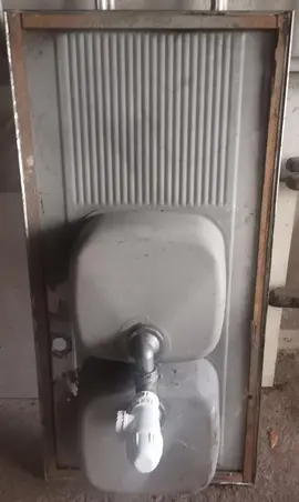 Évier inox double bac