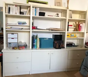 bibliothèque bois plein Lundia