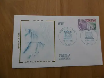 Enveloppe Premier Jour UNESCO 1980 Palais de Sans-Souci Haïti