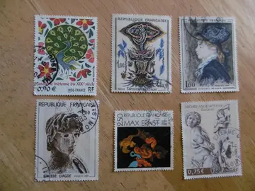 Timbres FRANCE Grand format LOT 8