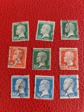lot timbres France Pasteur
