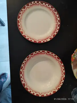 lot de 3 assiettes en porcelaine