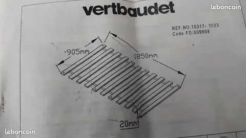 latte lit neuf pour une personne